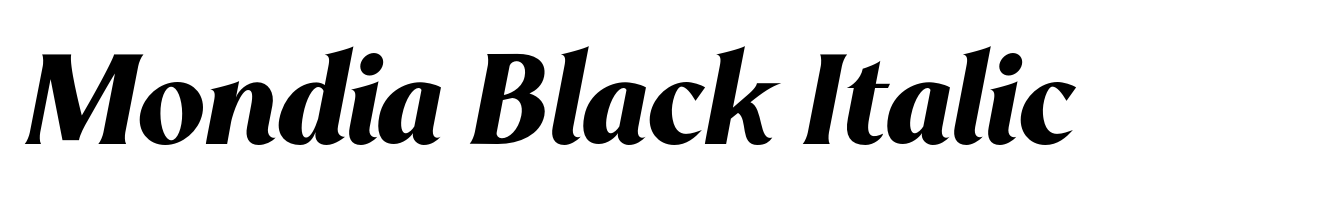 Mondia Black Italic